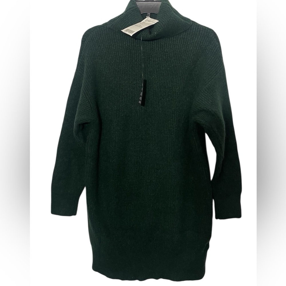 Mango Robert Knit Ribbed Sweater Dress Dark Green Size XS - Picture 13 of 13